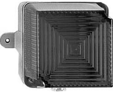 FHF Funke+Huster BLK 30 Blitzleuchte 230VAC gelb für optische Signalisierung mit Blitzröhre und Schutzkorb, 22411203)