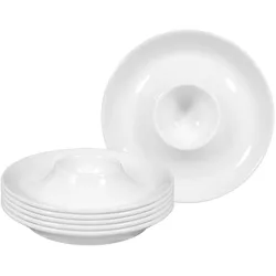 Seltmann Weiden Rondo/Liane Weiß Eierbecher mit Ablage 6er Set