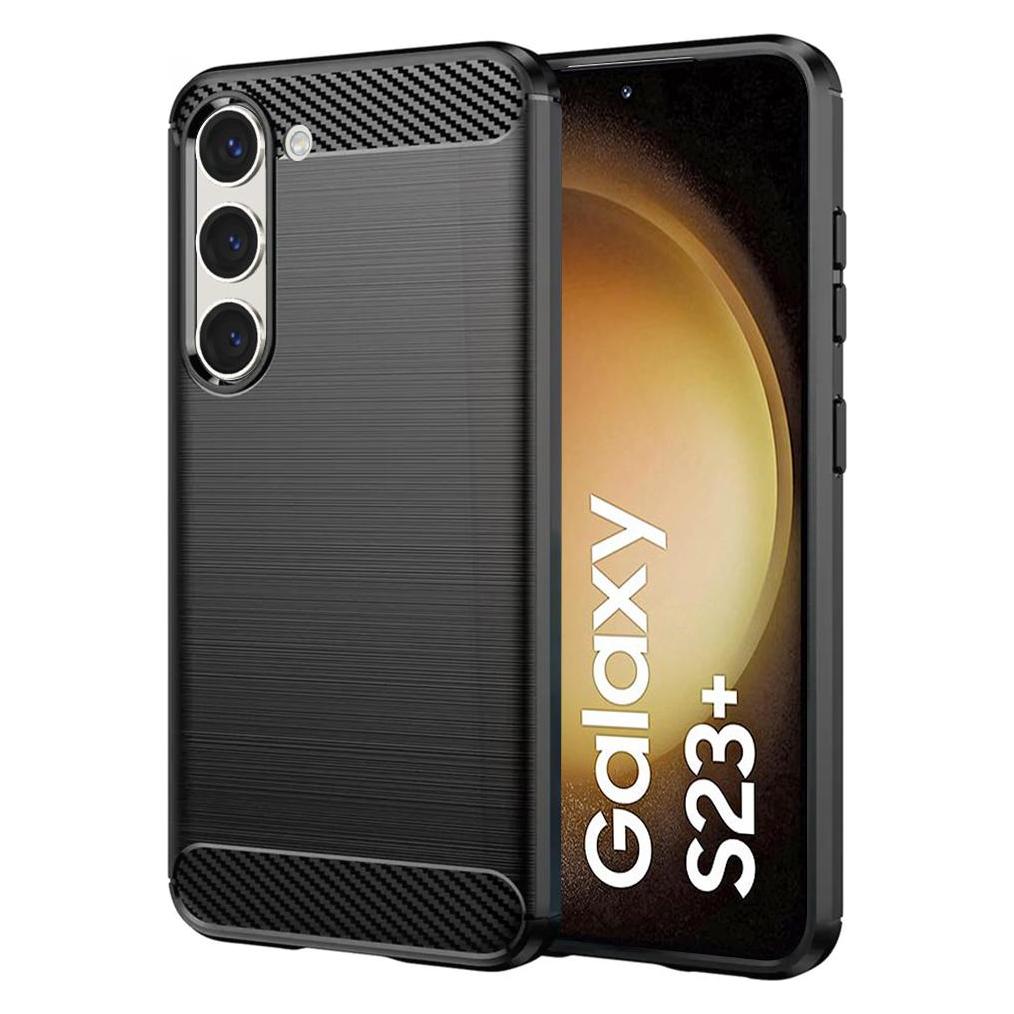 Techsuit - Carbon Silicone - Samsung Galaxy S23 Plus - Black (Samsung Galaxy S23+) (56340543)