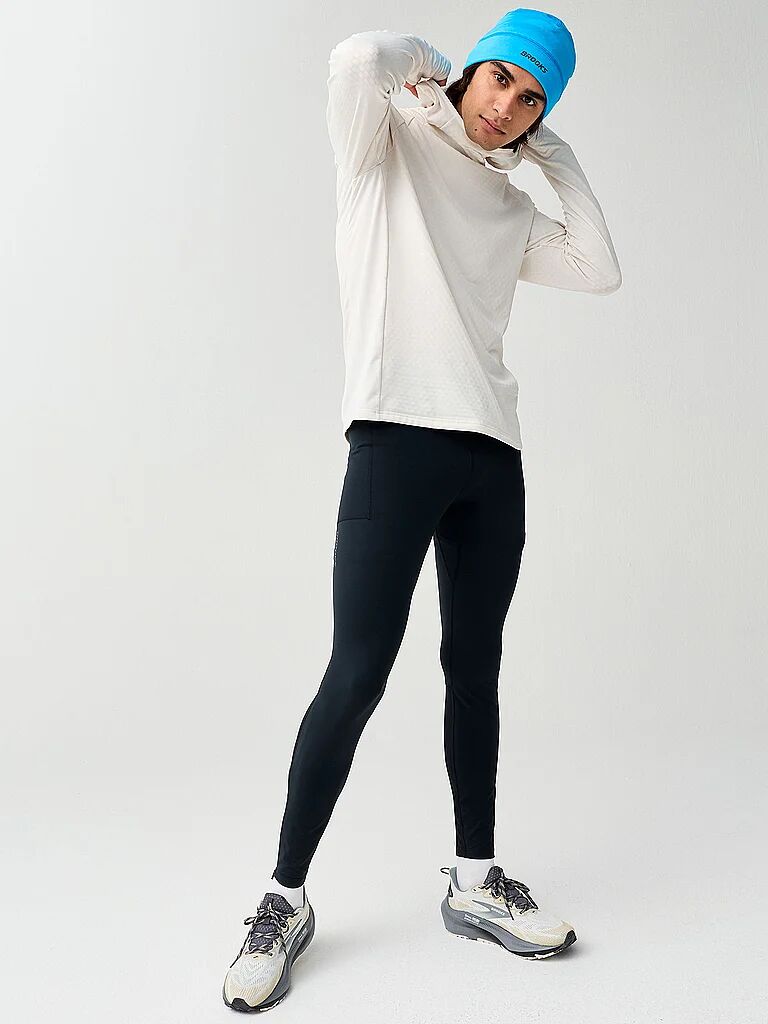 BROOKS Herren Laufhoodie Thermal Momentum creme   M M