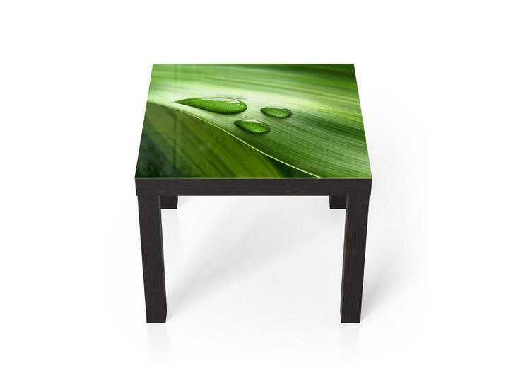 DEQORI Couchtisch 'Tropfen der Reinheit', Glas Beistelltisch Glastisch modern