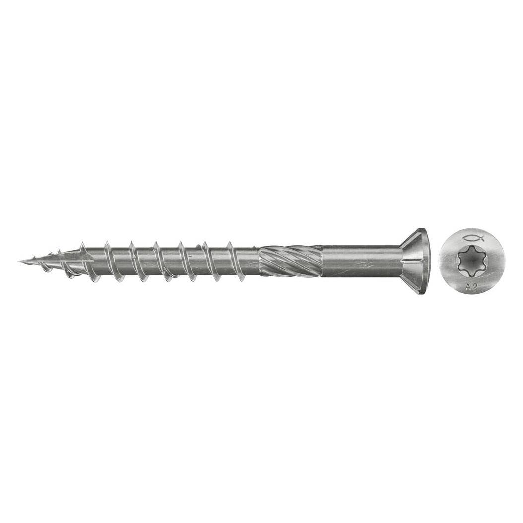 Fischer AKTION: Terrassenschrauben 576393 5 mm x 50 mm, 500 St. + GRATIS 2 x Edelstahlbit TX 20 (500 Schrauben pro Stück) (576393)