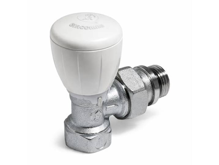 Robinet de radiateur équerre à visser - F 1/2 - série fer R421 TG - Giacomini