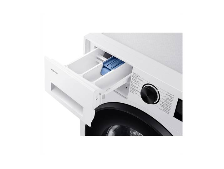 SAMSUNG Waschmaschine WW5100 Slim Links , Energieeffizienz: A, weiß, B:60cm H:85cm T:51cm, Waschmaschinen, Frontloader mit 8 kg Ladekapazität, Waschmaschine