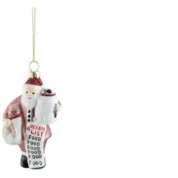 HOME STORY Baumschmuck Santa   ¦ rosa/pink ¦ Glas ¦ Maße (cm): B: 6 H: 10,5 T: 4.0