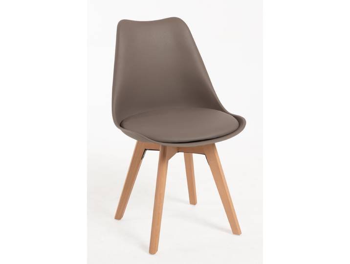 6er Set Synk Basic Stühle - Taupe