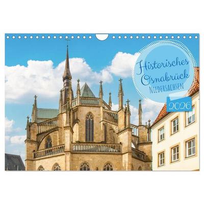 Historisches Osnabrück - Niedersachsen (Wandkalender 2026 DIN A4 quer), CALVENDO Monatskalender