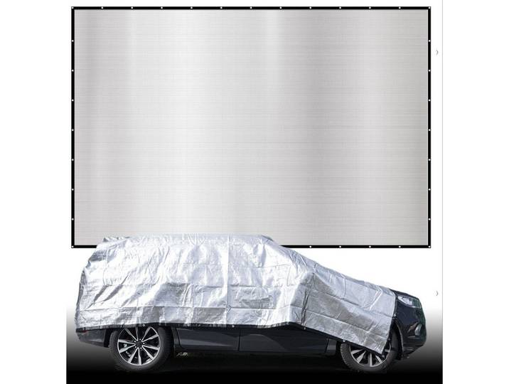 ALUMINIUM-SCHATTENNETZ 6/7 m, Silberfarben