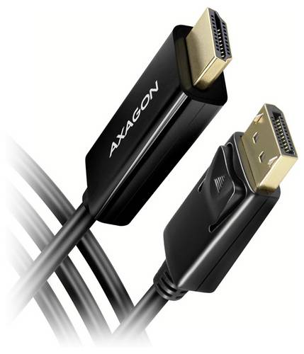 AXAGON DisplayPort / HDMI Anschlusskabel DisplayPort Stecker, HDMI-A Stecker 180cm RVD-HI14C2 HDMI-Kabel