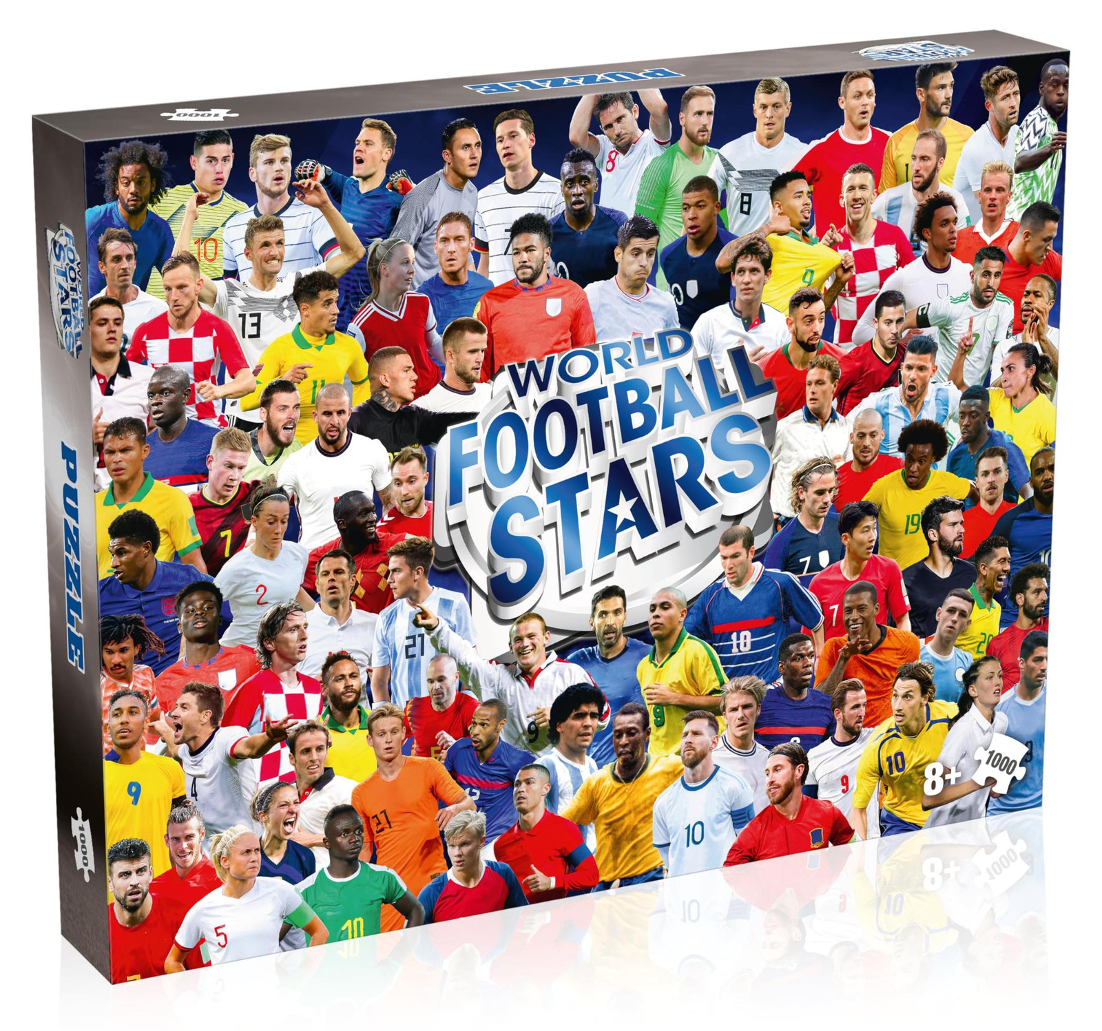 Winning Moves Puzzel van 1000 stukjes: Wereldberoemde voetballers