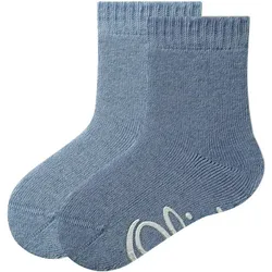 2er Pack s.Oliver Originals Baumwolle Antirutsch Baby-Socken 5700 - jeans melange 31-34