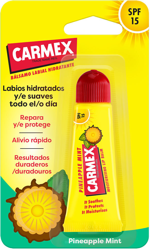 Carmex Bálsamo hidratante Abacaxi em tubo FPS15 10 gr