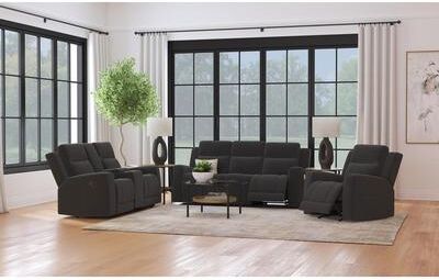 Coaster Brentwood Upholstered Reclining Sofa Set