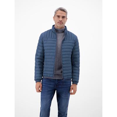Steppjacke LERROS "Steppjacke, wind- und wasserabweisend, gefüttert", Herren, Gr. M, blau (storm blau), 100% Polyester, Jacken Steppjacke