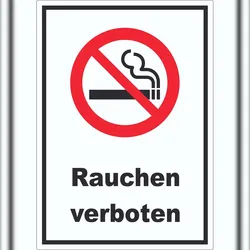 HB-Druck Rauchen verboten Aufkleber A3 (297x420mm)