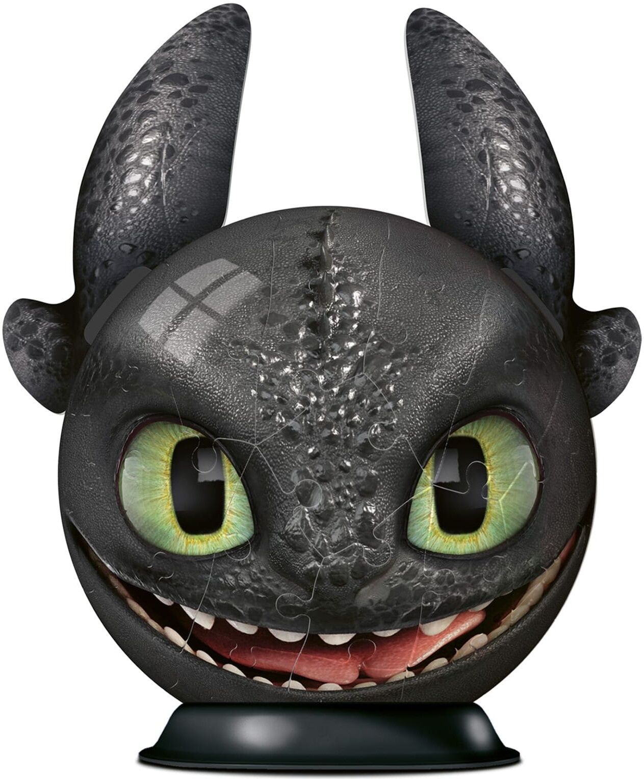 Ravensburger 72 Piece 3D Jigsaw Puzzle How To Train Your Dragon With Ears For Ages 6 And Up, 3D Puzzle for Kids and Adults, 13 cm Diameter