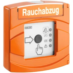 Geze RWA-TASTER FT 4 A, 24 V DC-161282VDS, OG, VP 161282, Schalter + Taster, Orange