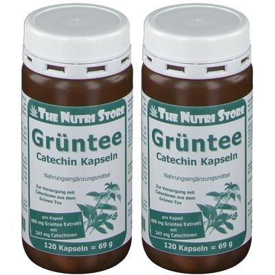 Grüntee 400 mg Catechin Kapseln 2x 2x120 St