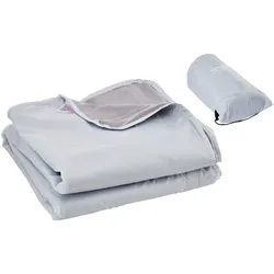 VEVOR Campingdecke 2x1,5m, Reisedecke, Fleecedecke, Stadiondecke, wasser- und winddicht, Polyester-Fleece, flammhemmend, ideal für draußen, Picknicks, Wandern, Sportveranstaltungen, Reisen, Hellgrau