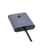 InLine USB-C Switch bidirektionaler Umschalter 10Gb/s 100W Typ C HDMI (60603T)