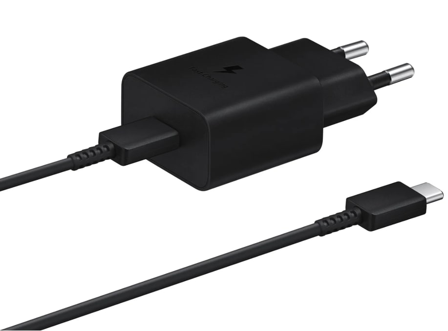 Samsung EP-T1510 Schnellladegerät mit USB-C-Kabel schwarz EP-T1510XBEGEU