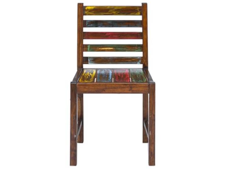 Esszimmerstühle aus massivem Altholz, Vintage-Stil, 2 Stück Teak, Mango, Kiefer, Buche, handgefertigt, verschiedene Farben, 110 kg pro Sitz, zufällige Lieferung