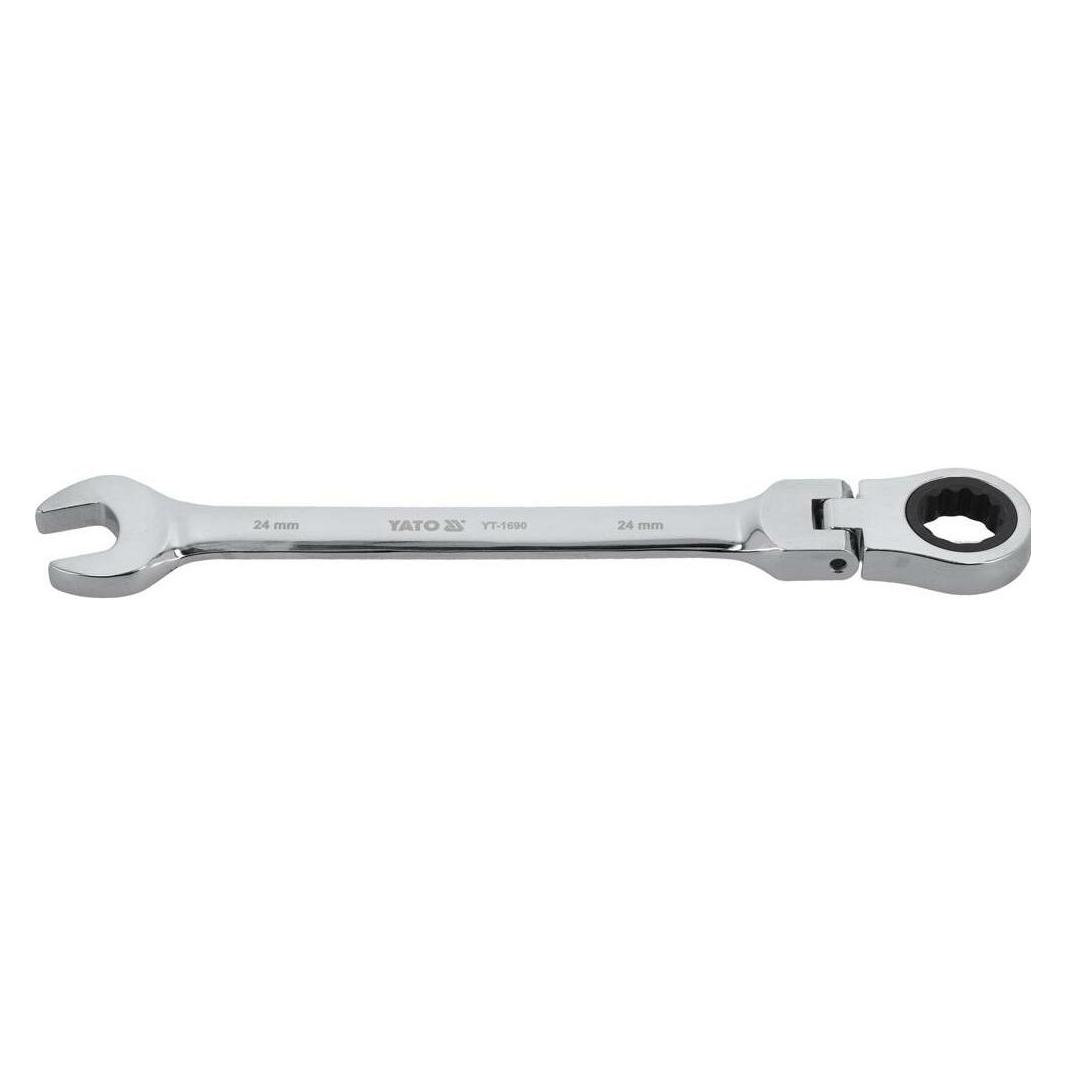 Yato Ring-Maulschlüssel mit Ratsche und Gelenk 24 mm (YT-1690) (24 mm) (YT-1690)