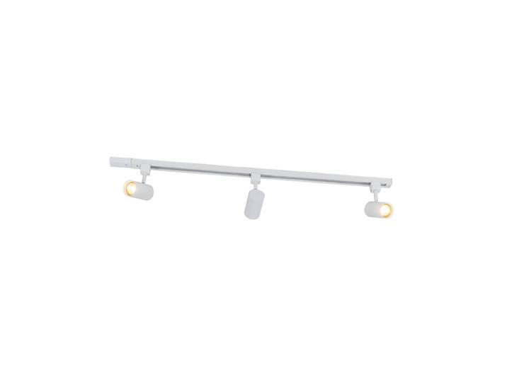Système de rail d'éclairage intelligent blanc 1 phase 3 lumières