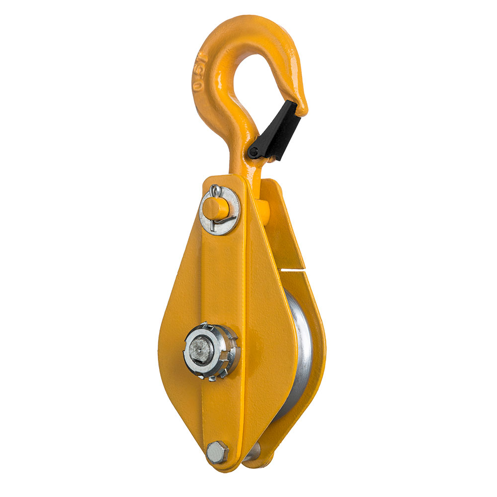 Delta Hoisting DELTA Klappbare Umlenkrolle mit Haken Tragkraft 6,4t