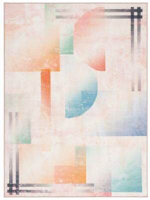 SAFAVIEH Paint Brush Machine Washable Slip Resistant Nazire Rug
