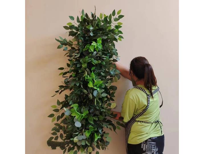 Boule de Plantes Artificielles pour Décoration de Mariage, Décor de Chemin, Plantes Vertes, Boule de Fleurs de Table, Nucleement d'Extérieur