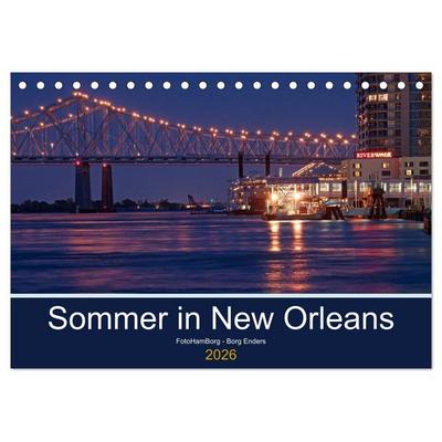 Sommer in New Orleans (Tischkalender 2026 DIN A5 quer), CALVENDO Monatskalender