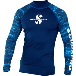 Rash Guard UPF-50 - Herren - Langarm - Aegean - Gr: S #