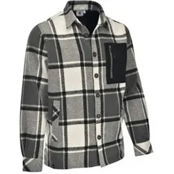 MAUL Herren Hemd Villingen Flanell Hemdjacke, Größe 62 in Grau Grau