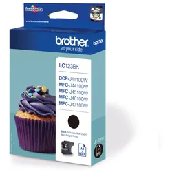 Brother LC-123BK / LC-123BKBP / LC-123BKBPDR Tinte schwarz