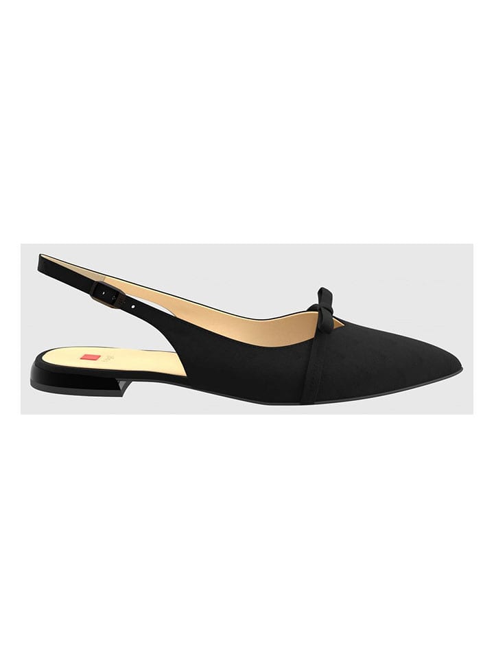 Högl Leder-Slingballerinas "Pretty" in Schwarz - 37