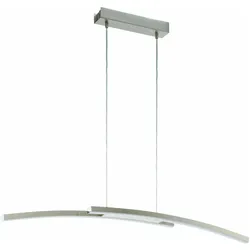 EGLO, Pendelleuchte, FRAIOLI-C Hängel. nickel-matt/weiss (4600 lm)