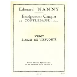 20 etudes de virtuosite pour contrebasse, Fachbücher von Edouard Nanny