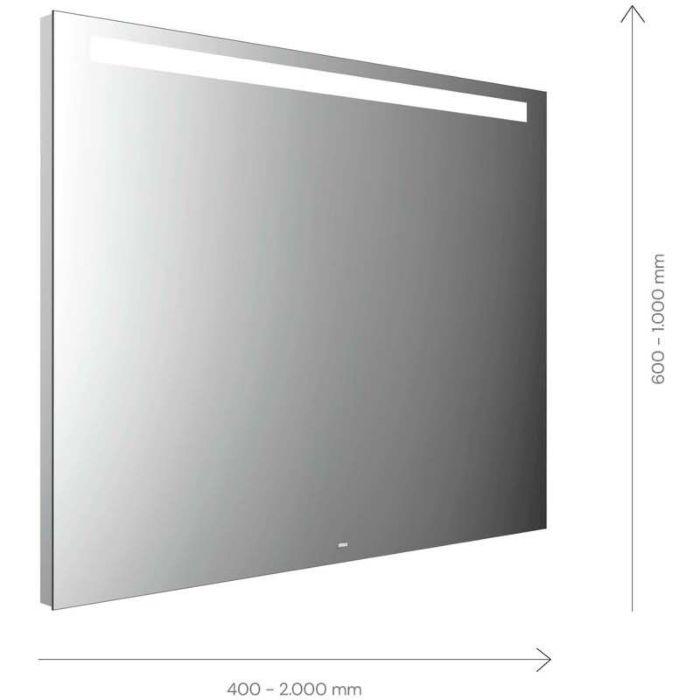 Emco Mi 210 LED-Lichtspiegel 103070007000100 700 x 700 mm, mit horizontalem Lichtausschnitt oben 35mm