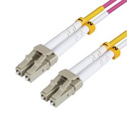 MicroConnect FIB440401P Glasfaser LWL Anschlusskabel 1 m Violett