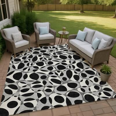 Addison Rugs Machine Washable Indoor/ Outdoor Contemporary Saline Chantille Rug
