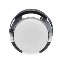 ABB MP3-31W Leuchtdrucktaster, weiss, hoch-tastend, Frontring, Metall verchromt beleuchtbar 1SFA611102R3105