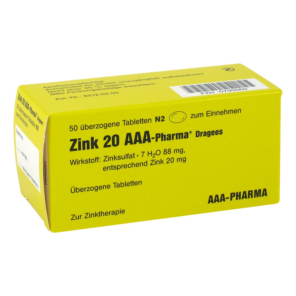 AAA - Pharma GmbH Zink 20 AAA-Pharma 00790060