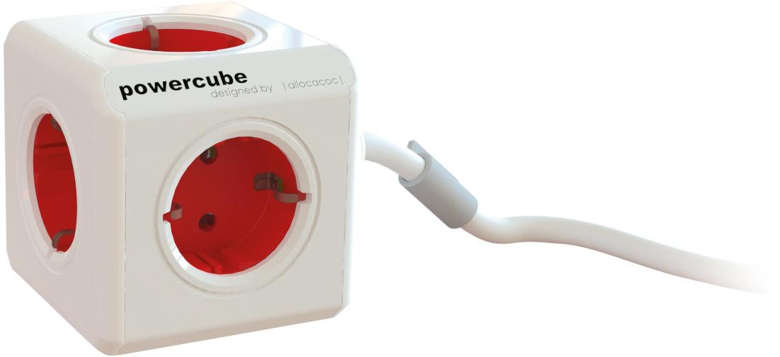 Allocacoc Segula Powercube Extended universele stroomadapter voor binnengebruik 220-240 V AC1-naar-AC2 2500 A
