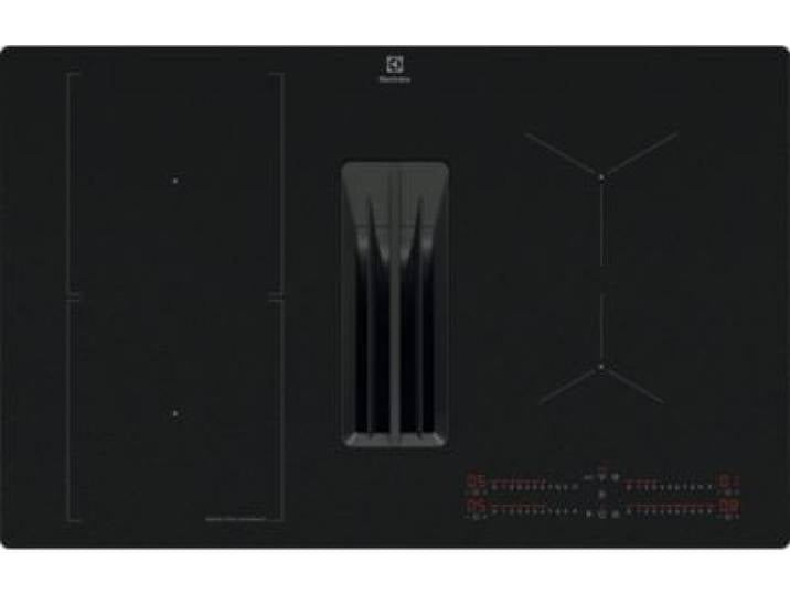 Electrolux - Plaque Induction Aspirante Kcc83443cz Saphirmatt® - Hotte Intégrée Mat