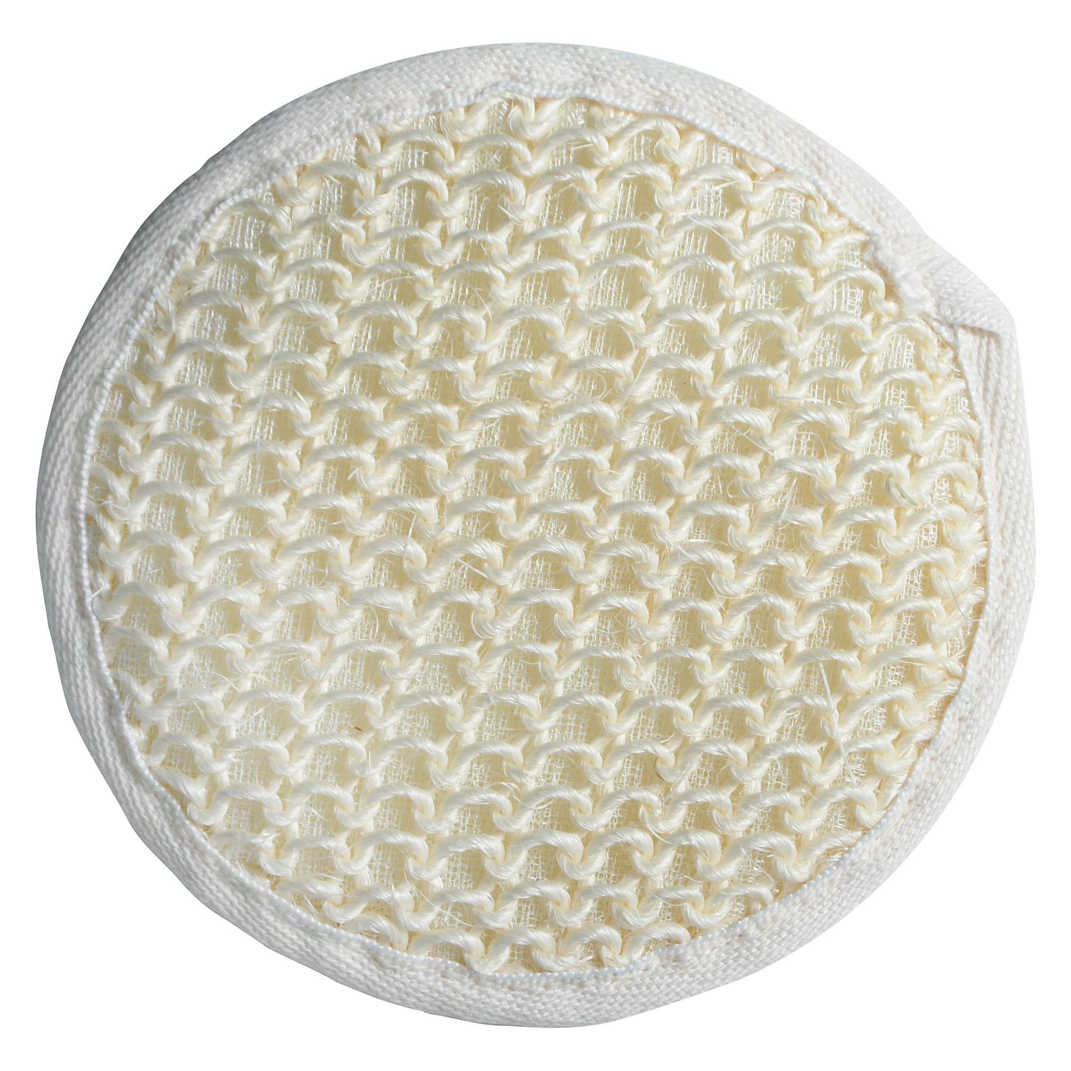 MSV Peelingschwamm aus Sisal 15 x 12.5 cm, Weiss (145854)