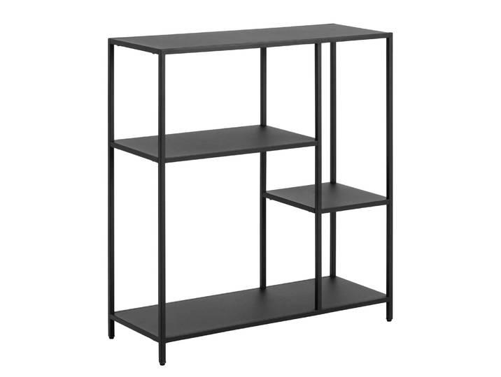 Regal II Stahl, pulverbeschichtet Schwarz 80 x 86 x 30cm