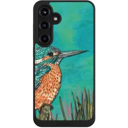 Nivocase Handyhülle für Samsung Galaxy S25+ Hülle NIVOpure Case Schwarz Malerei Tiere Vogel (Samsung Galaxy S25+), Smartphone Hülle, Schwarz