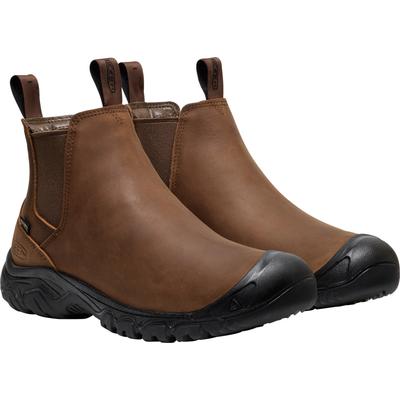 Outdoorschuh KEEN "ANCHORAGE BOOT IV WP", Herren, Gr. 46, Textil, schwarz (schwarz earth, schwarz), Leder, Schuhe Outdoorschuh, wasserdicht