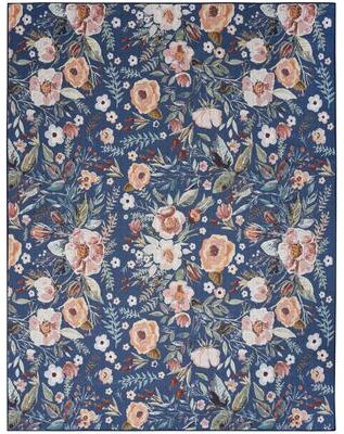 Nourison Washables Indoor Multicolored Floral Area Rug